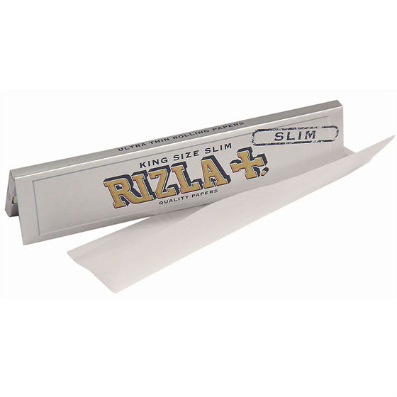 RIZLA KING SIZE SILVER SUPER SLIM PAPERS & PERFORATED - View #6